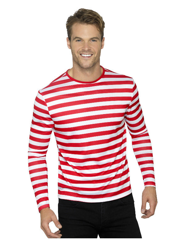 Stripy T-Shirt, Red - 2
