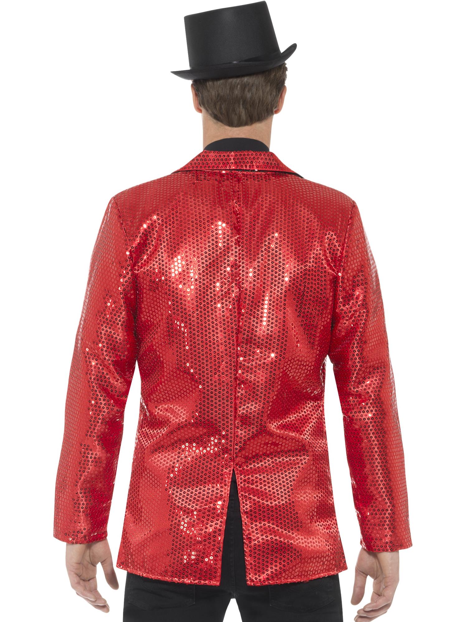 Sequin Jacket, Mens, Red 2