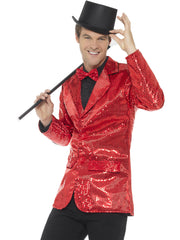 Sequin Jacket, Mens, Red 1