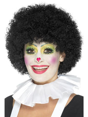 Clown Neck Ruffle, White 1