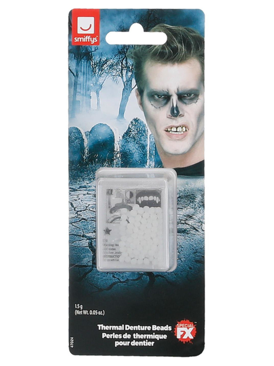 Smiffys Make-Up FX, Thermal Denture Fitting Beads, - 3