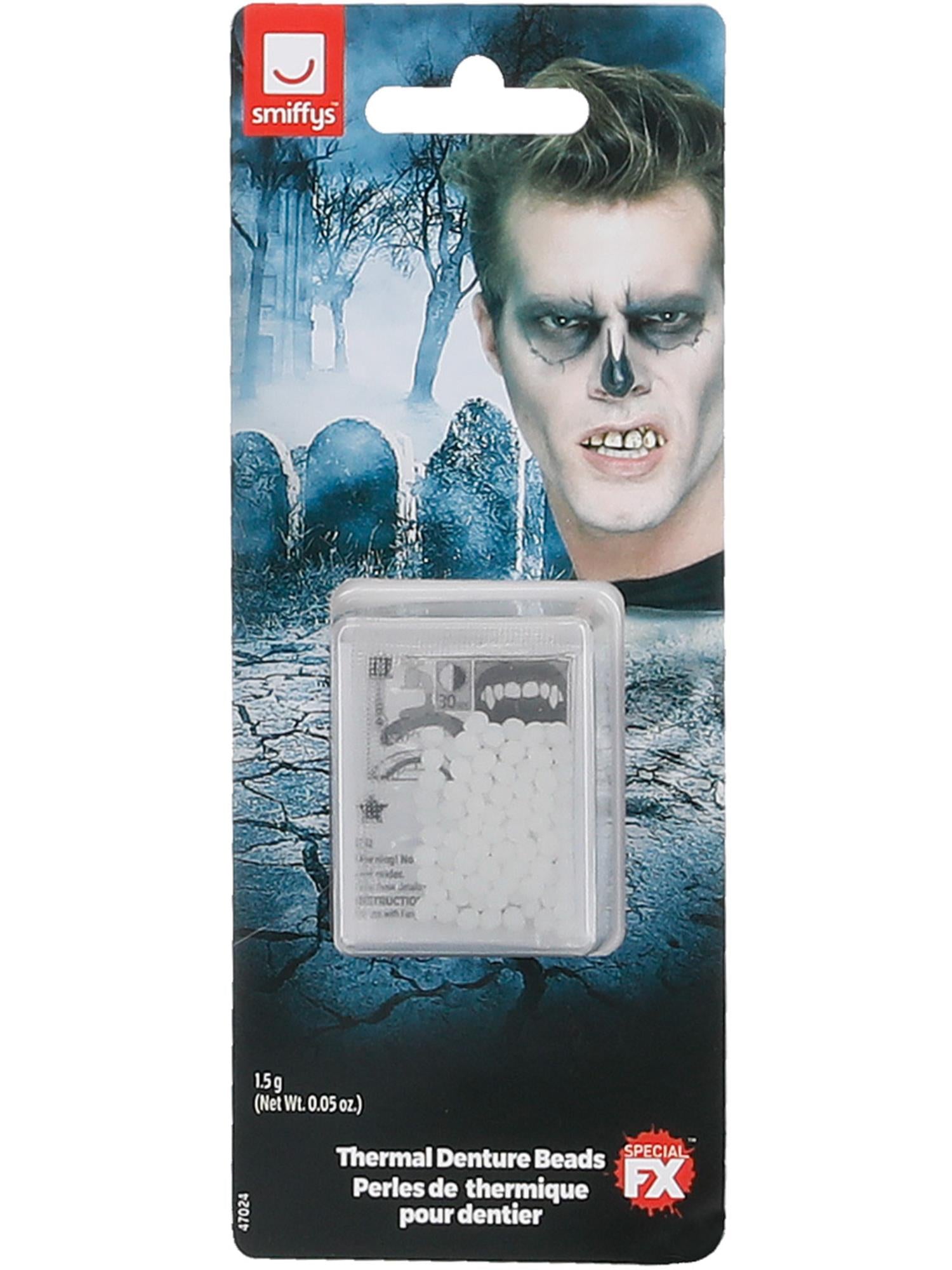 Smiffys Make-Up FX, Thermal Denture Fitting Beads, 2