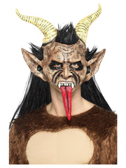 Beast / Krampus Demon Mask, Brown - 1
