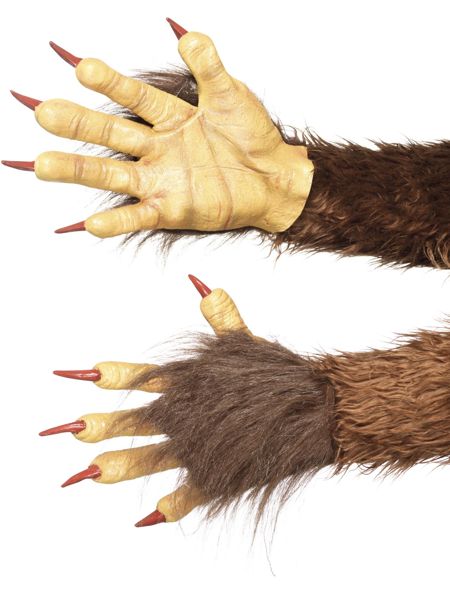 Beast / Krampus Demon Gloves, Brown 1