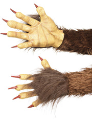 Beast / Krampus Demon Gloves, Brown 1