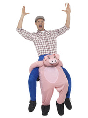 Piggyback Pig Costume, Pink - 1