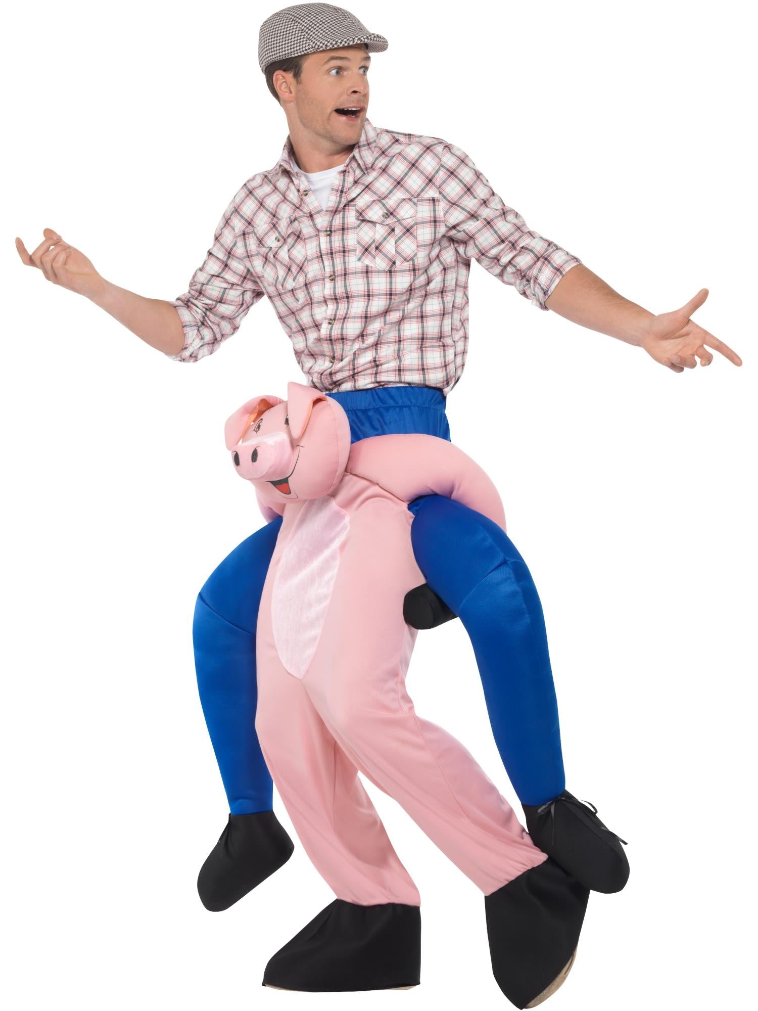 Piggyback Pig Costume, Pink 3