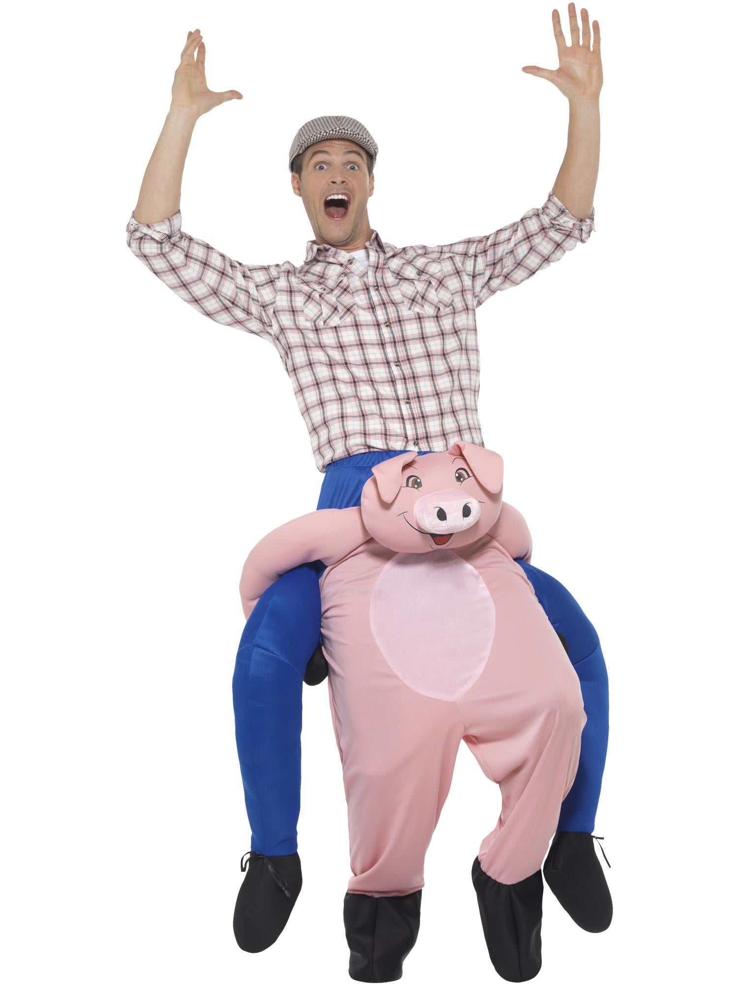 Piggyback Pig Costume, Pink 1