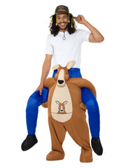 Piggyback Kangaroo Costume, Brown - 1