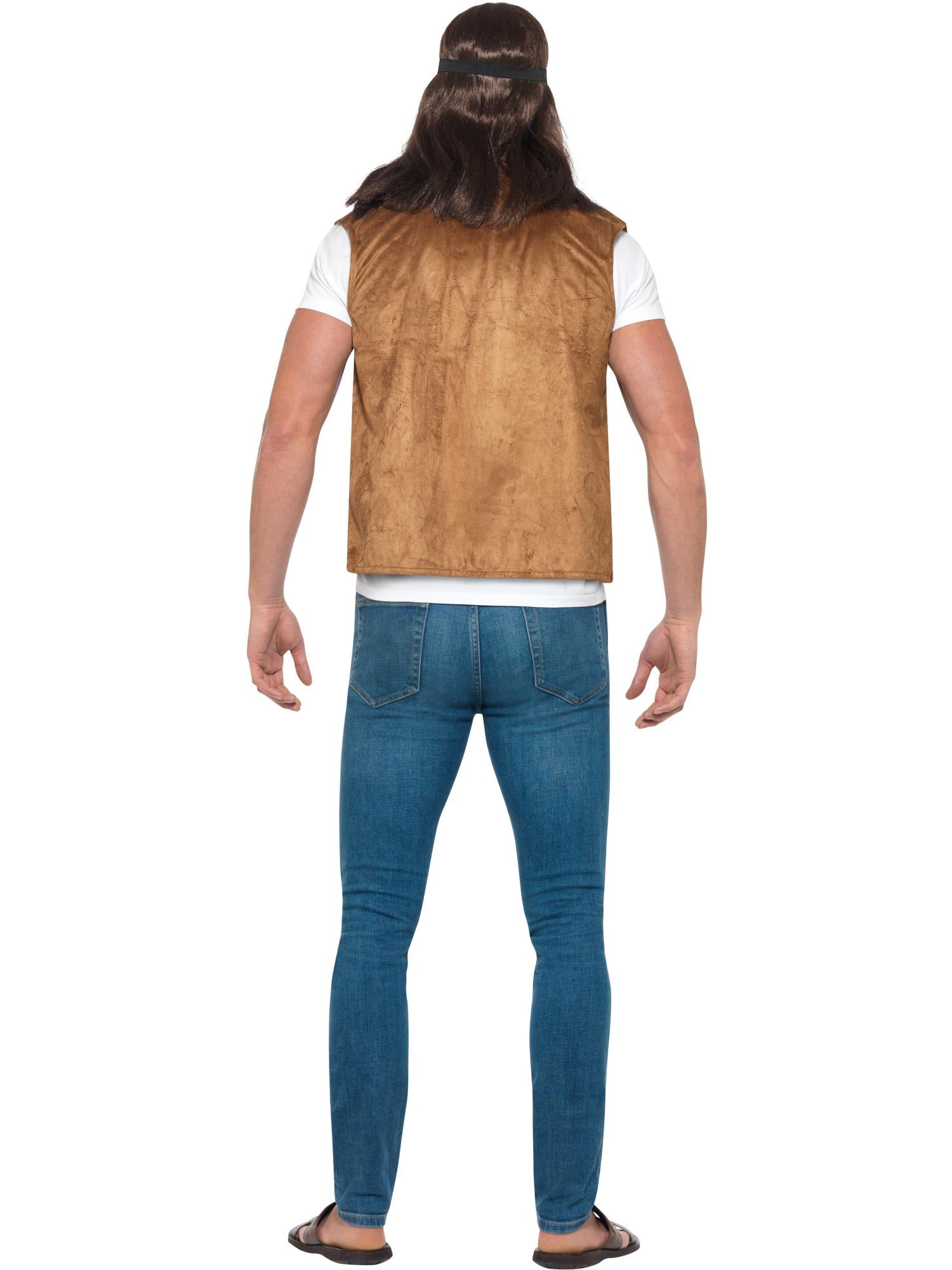Hippie Waistcoat, Unisex, Brown 2