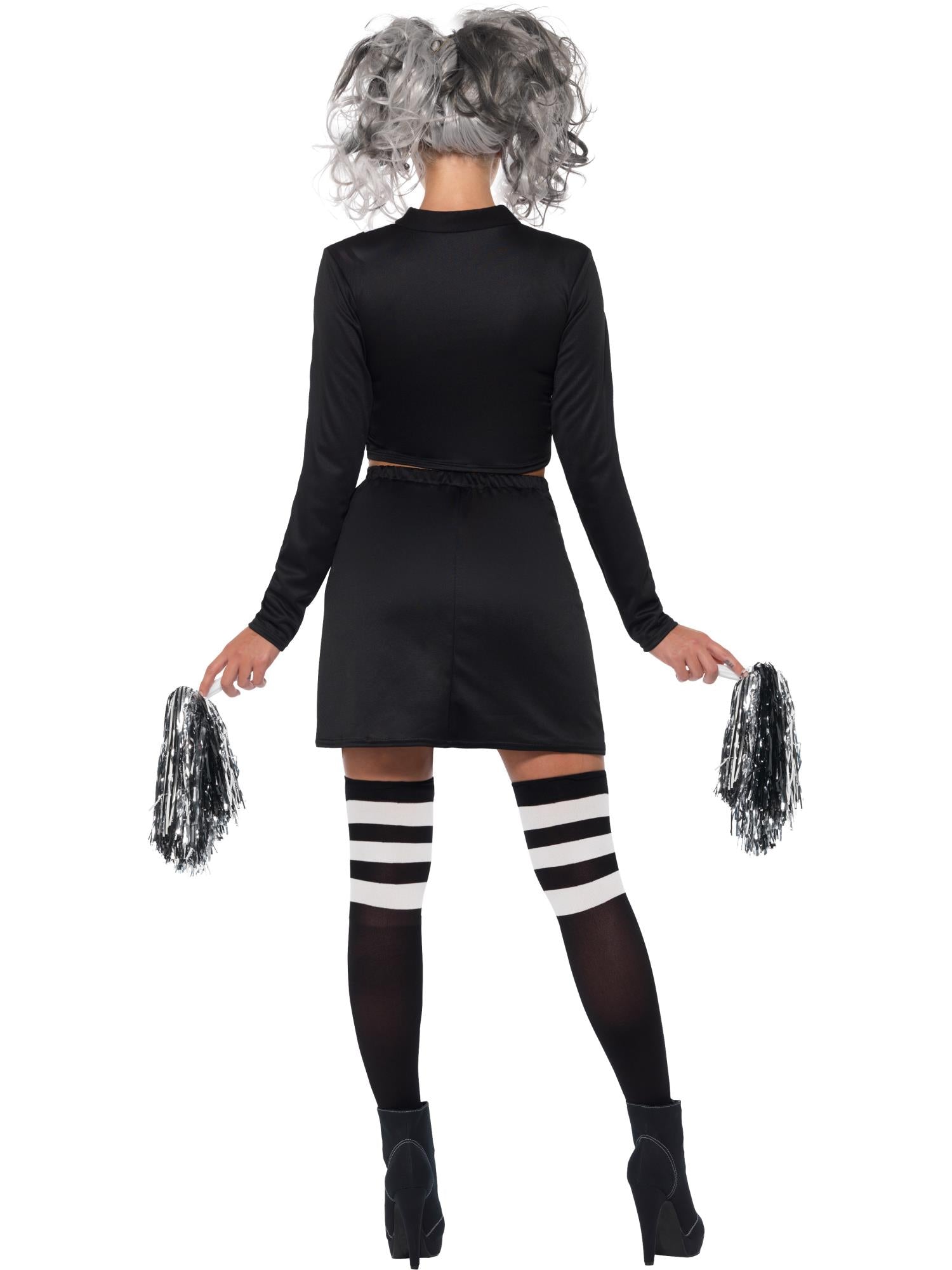 Fever Gothic Cheerleader Costume, Black 2