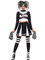Fever Gothic Cheerleader Costume, Black 1