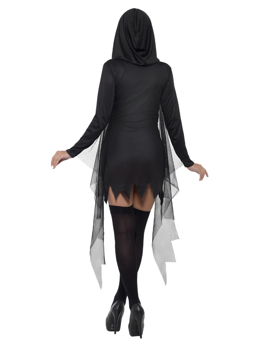 Fever Sexy Reaper Costume, Black - 3
