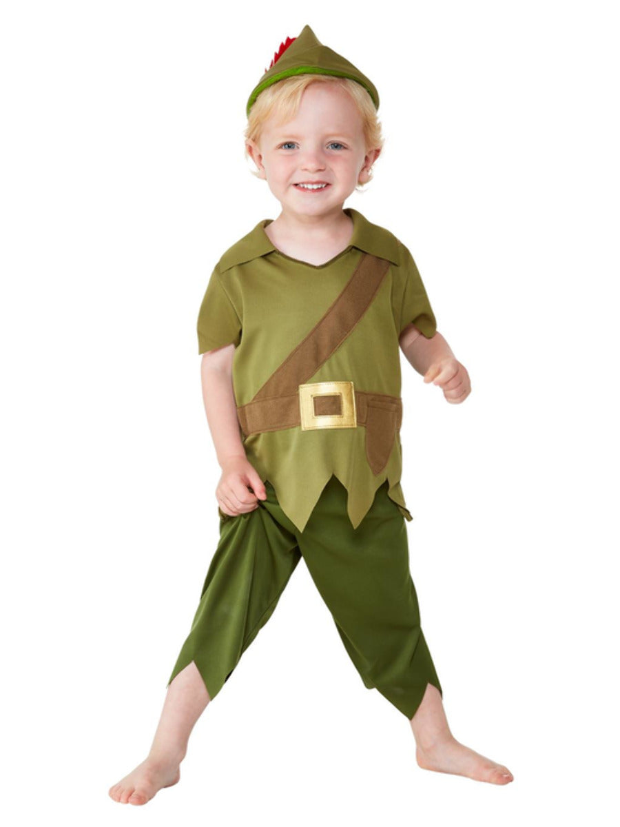 Toddler Robin Hood Costume, Green & Brown - 1