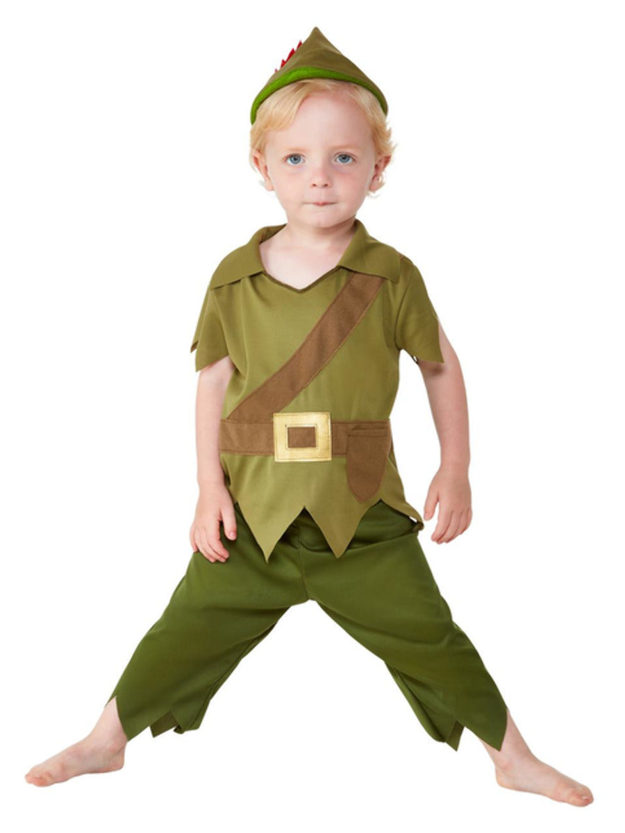 Toddler Robin Hood Costume, Green & Brown - 5