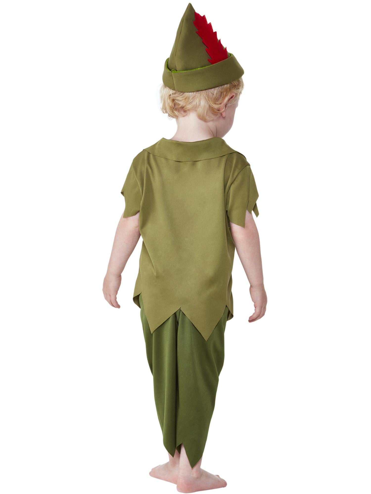 Toddler Robin Hood Costume, Green & Brown 2