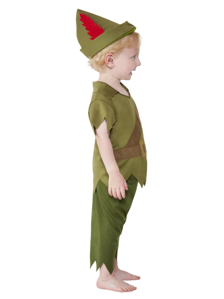 Toddler Robin Hood Costume, Green & Brown - 4