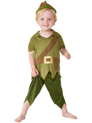 Toddler Robin Hood Costume, Green & Brown 1