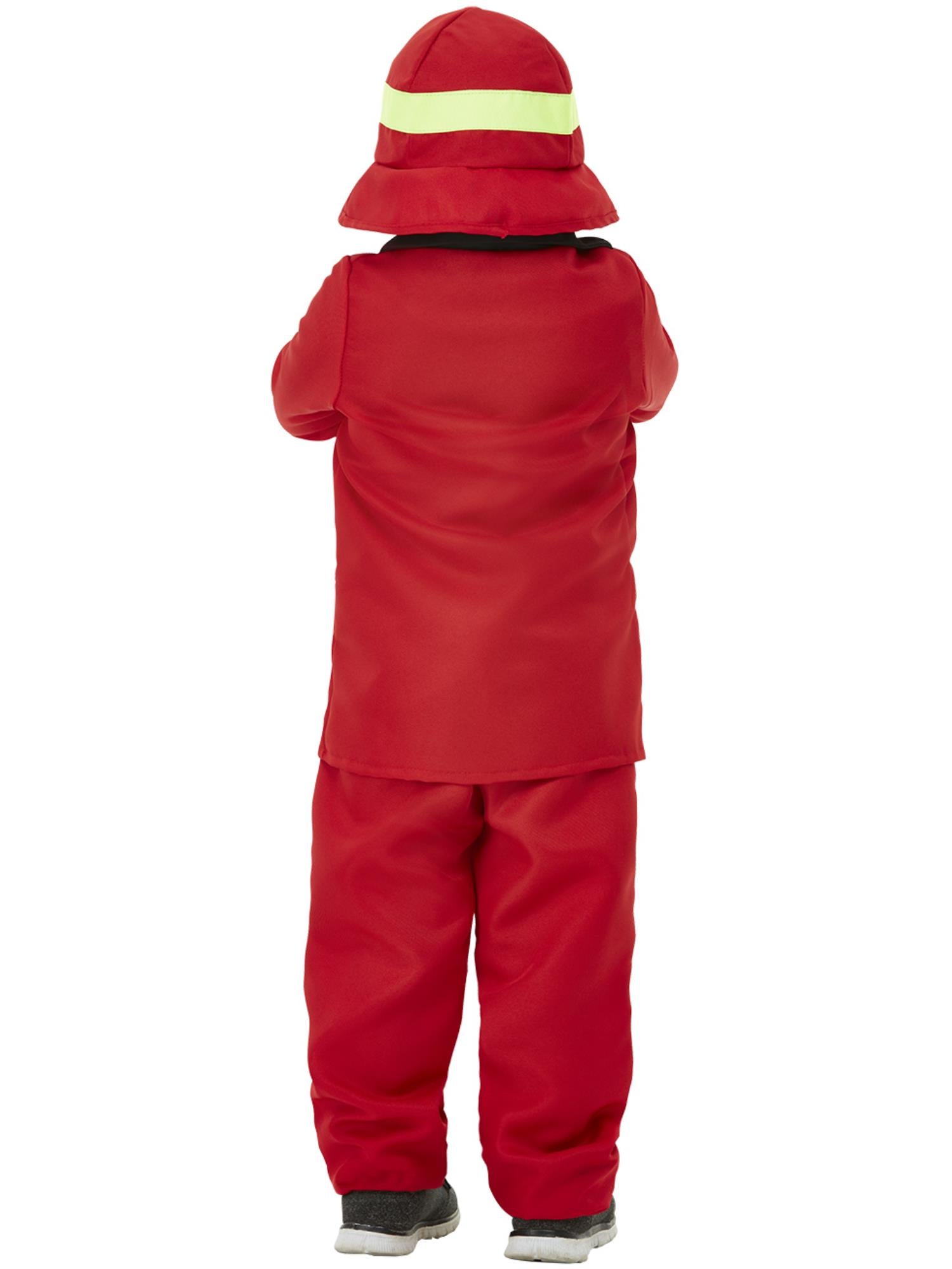 Toddler Fire Fighter Costume, Red 2