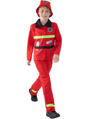 Toddler Fire Fighter Costume, Red 1