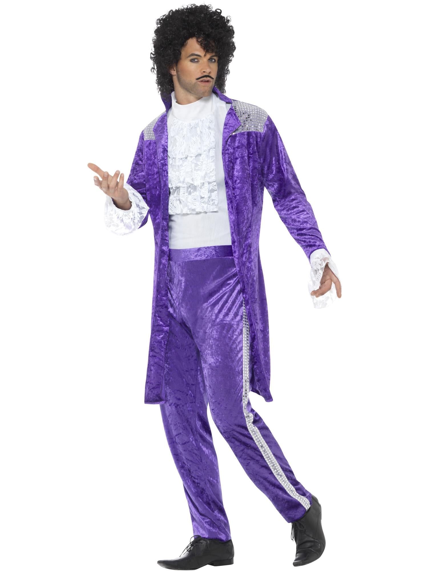 80s Purple Musician Costume, Purple 3