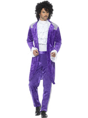 80s Purple Musician Costume, Purple 1