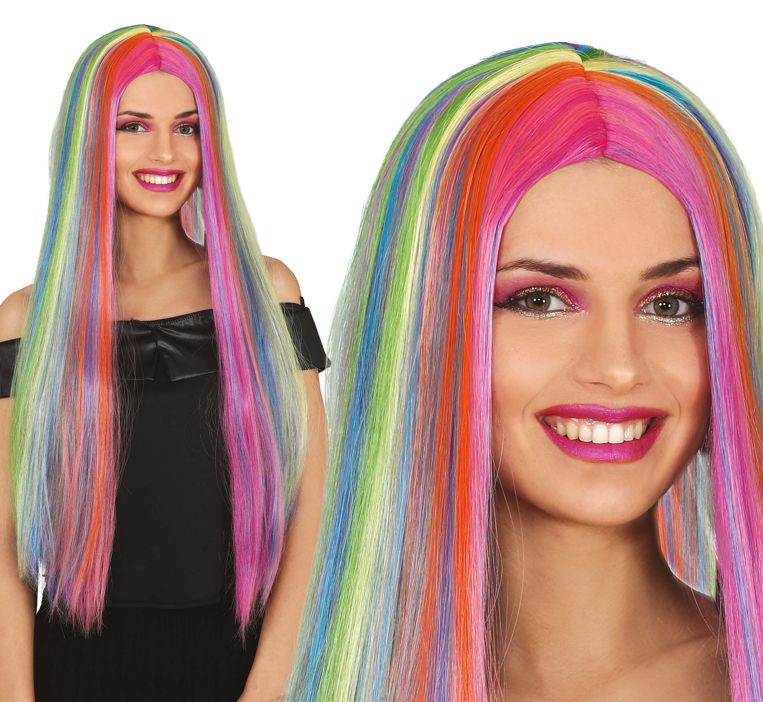 MULTICOLOR WIG IN BOX