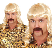 MAN WIG WITH MUSTACHE IN BOX