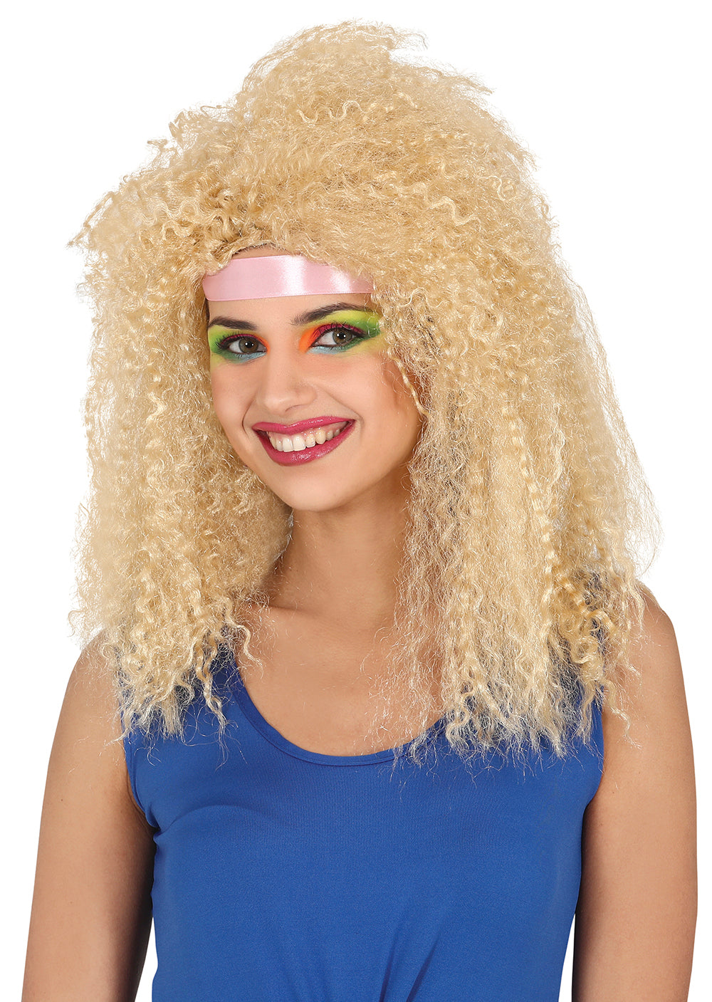 BLONDE CURLY WIG (BOX CONTAINER)