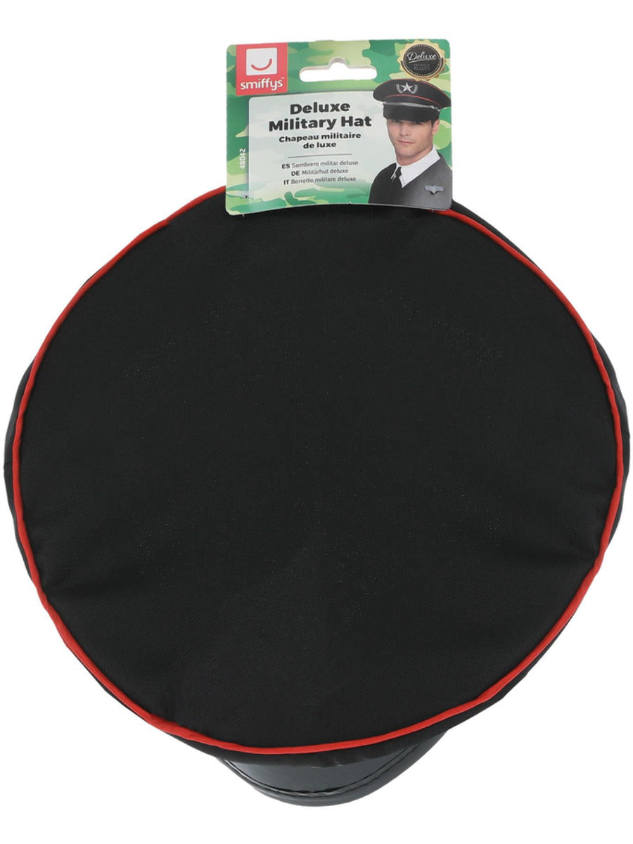 Deluxe Military Hat, Black - 3