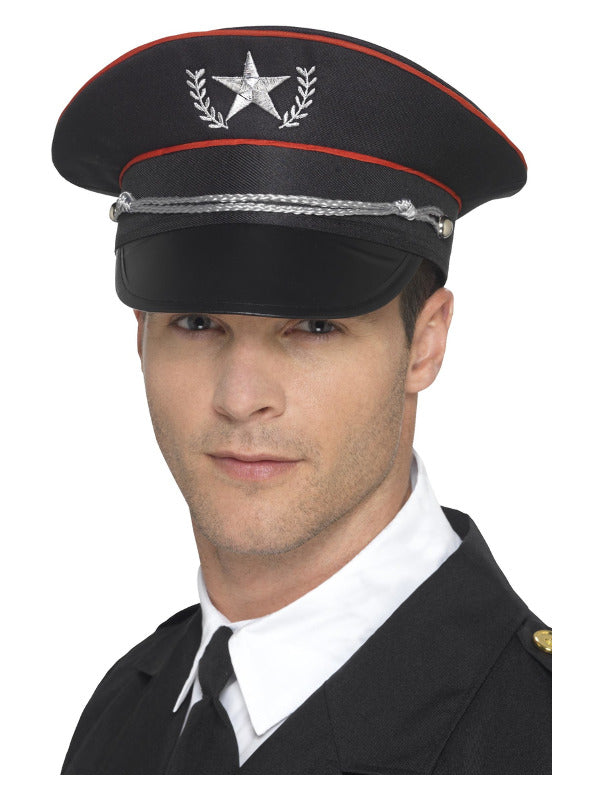 Deluxe Military Hat, Black - 2