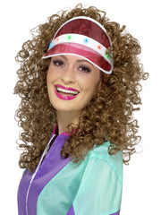 80s Light Up Visor, Pink 1