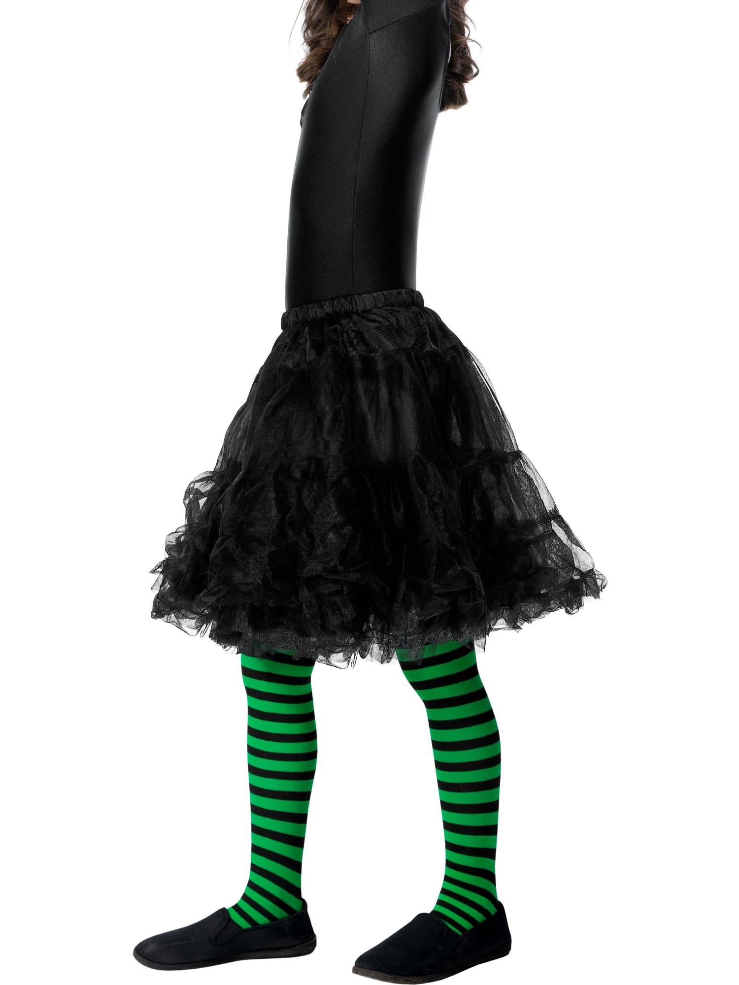 Wicked Witch Tights, Child, Green & Black 1