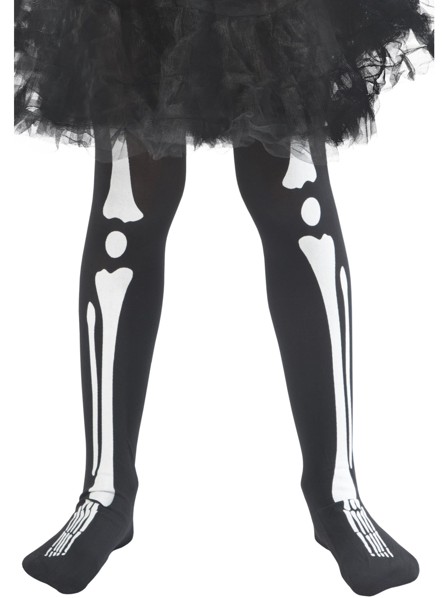 Skeleton Tights, Child, Black 1
