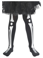 Skeleton Tights, Child, Black - 1