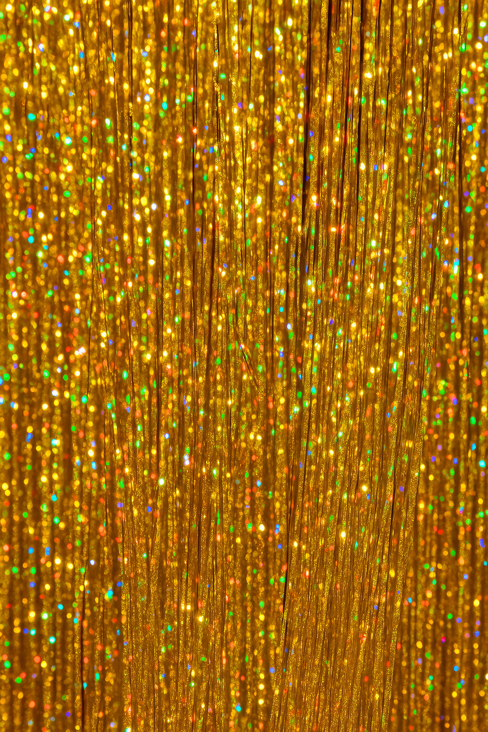 3 TINSEL HAIR EXTENSIONS 50 CM