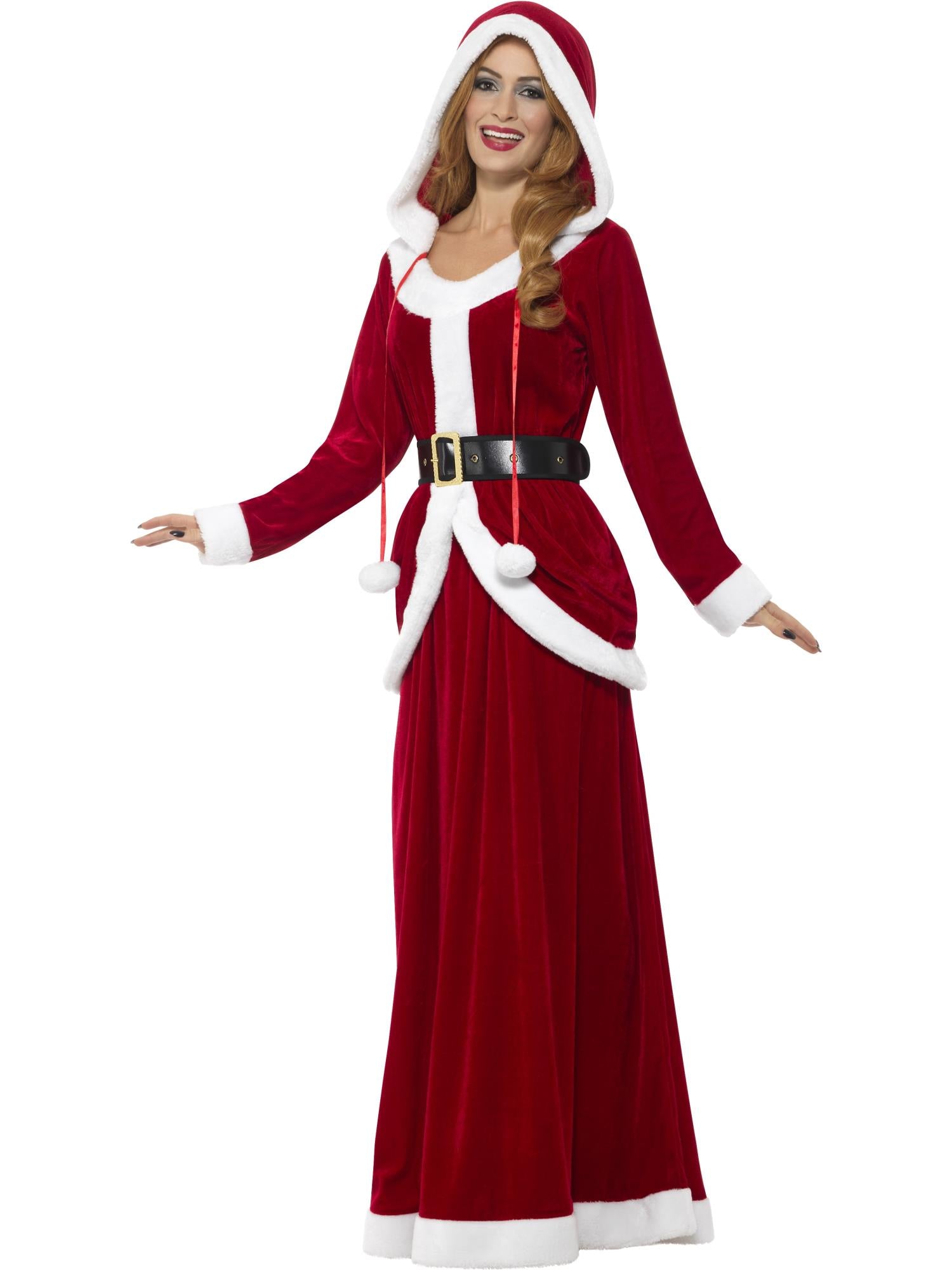 Deluxe Ms Claus Costume, Red 3