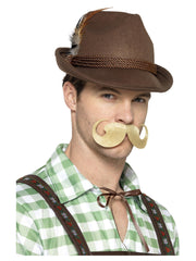 Deluxe Bavarian Trenker Hat, Brown - 1