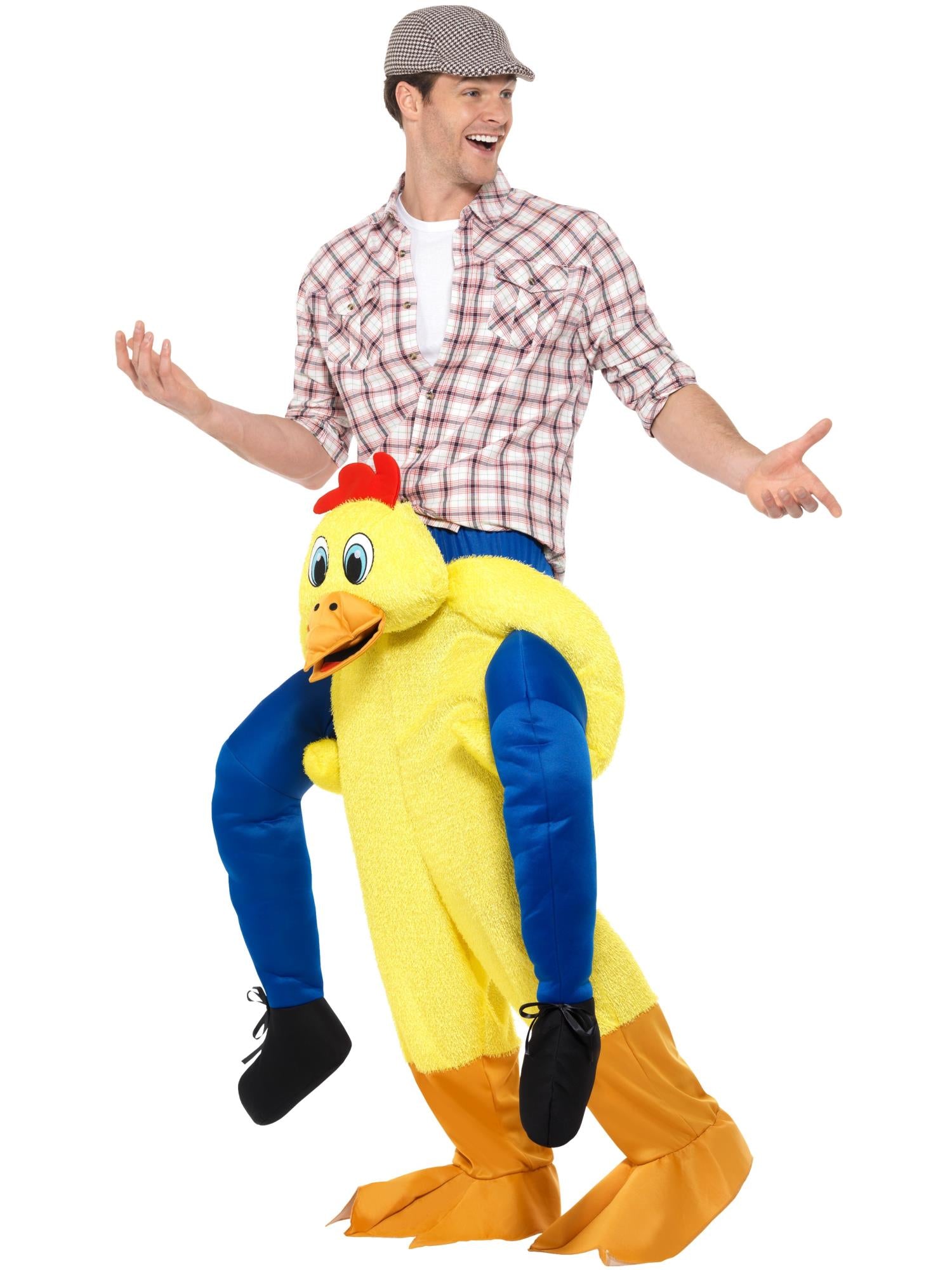 Piggyback Chicken Costume, Yellow 2