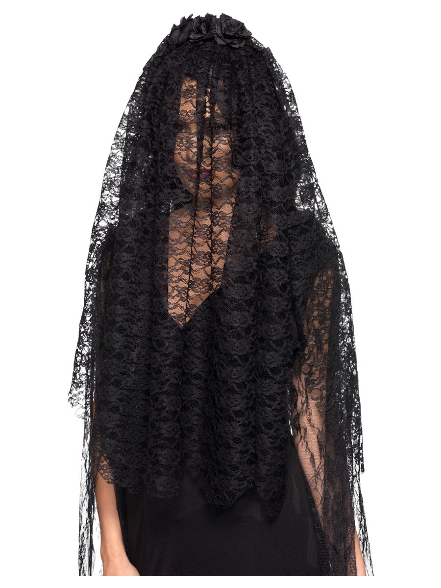 Black Widow Veil, Black - 1