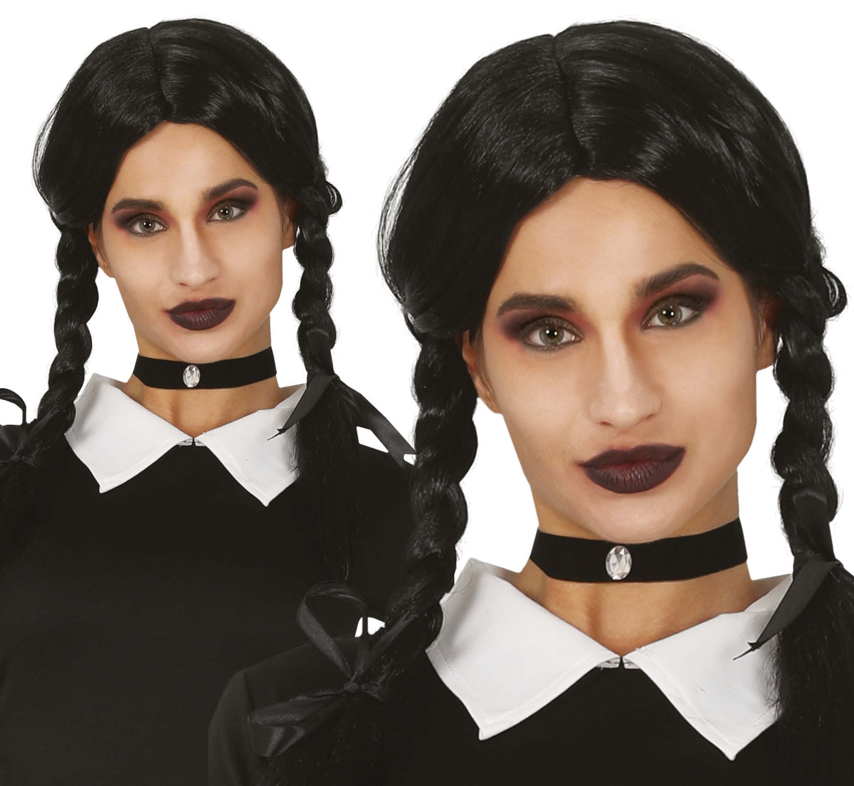 BLACK BRAIDS CHILD WIG  (BOX IN CONTAINE