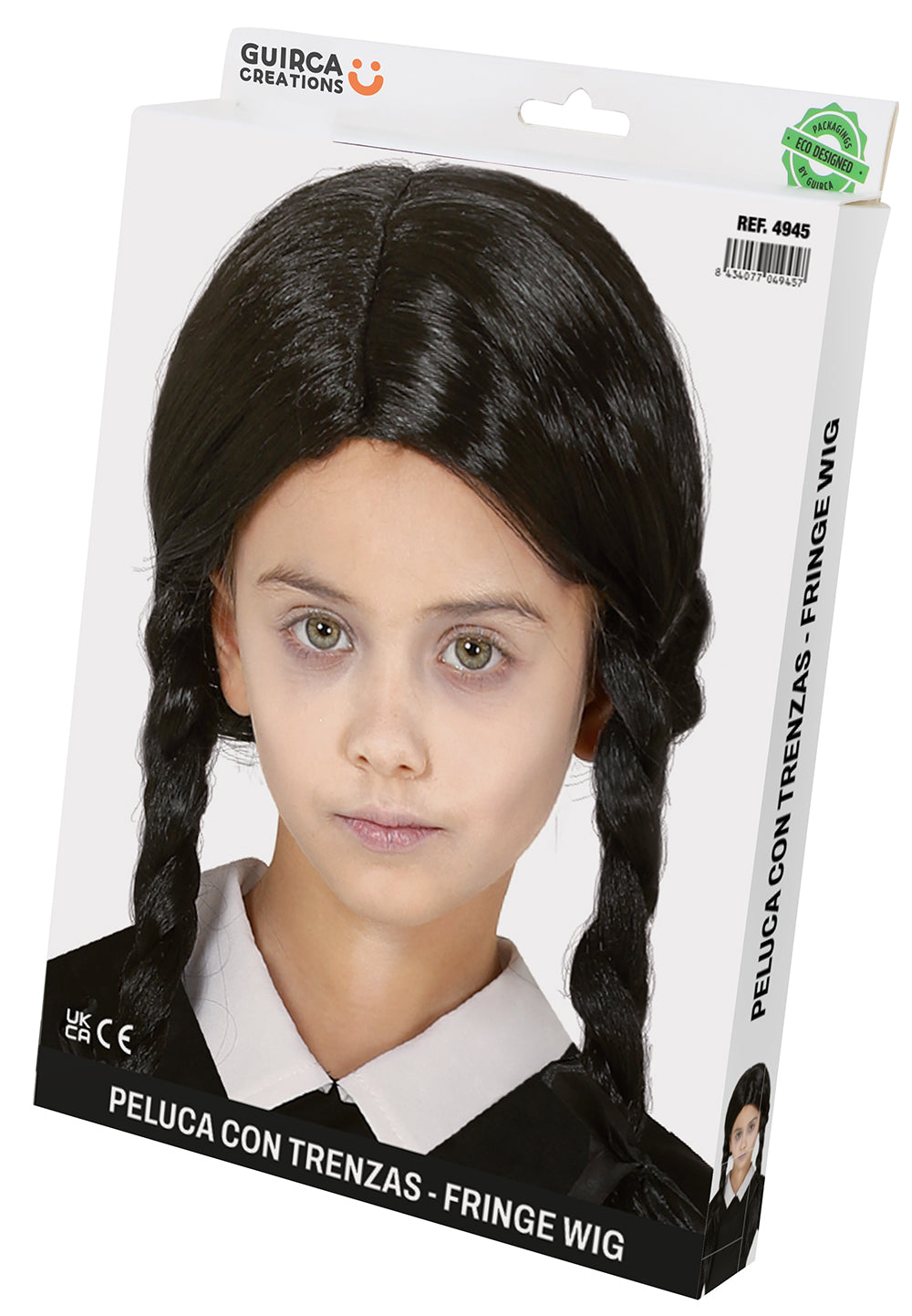 BLACK BRAIDS CHILD WIG  (BOX IN CONTAINE