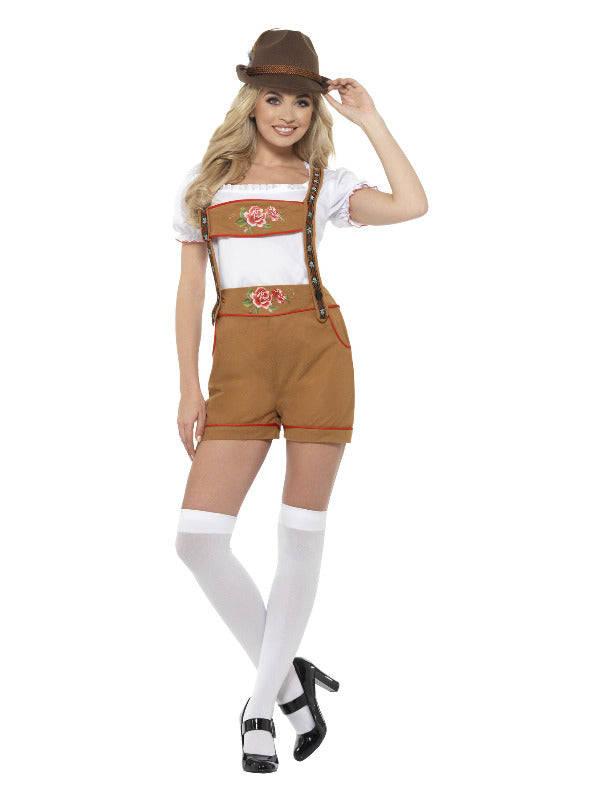 Sexy Bavarian Beer Girl Costume, Brown - 2