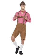 Mr Bavarian Costume, Red & Brown - 1