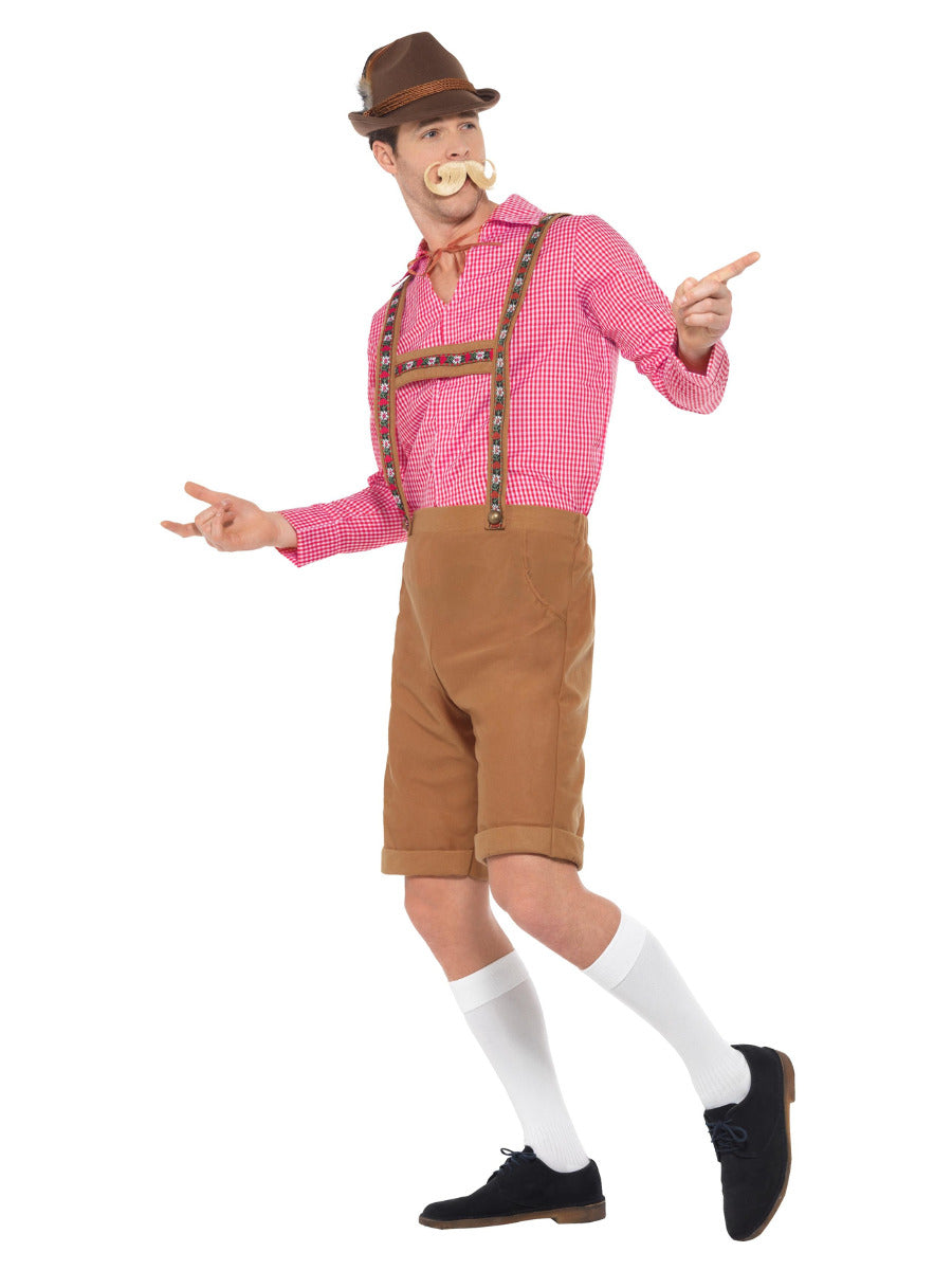 Mr Bavarian Costume, Red & Brown - 4