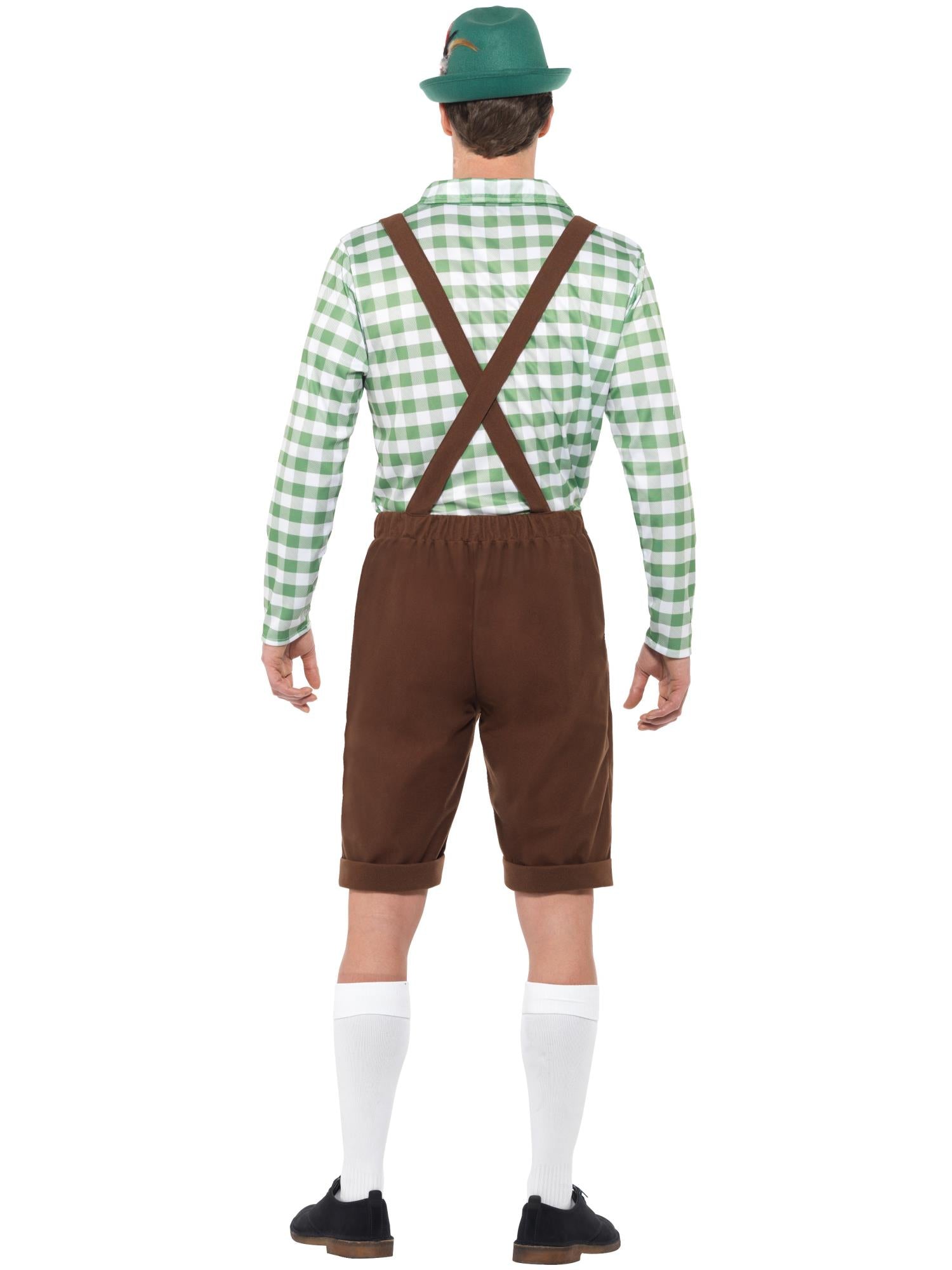 Alpine Bavarian Costume, Green & Brown 2