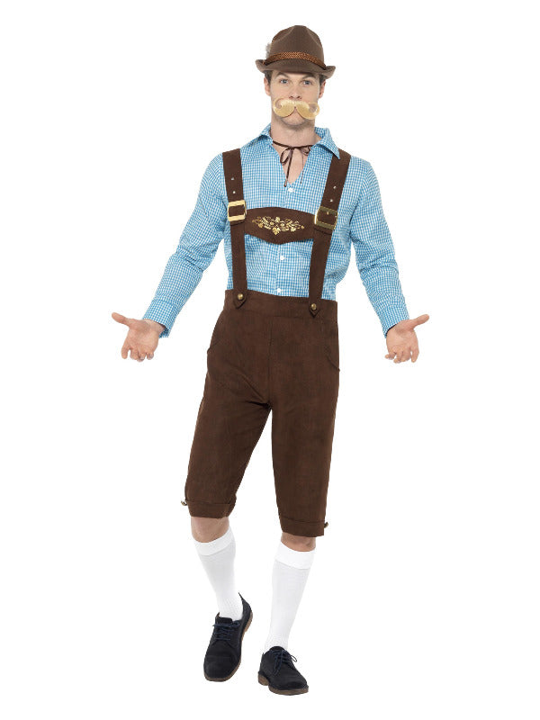 Beer Fest Costume, Blue & Brown - 2