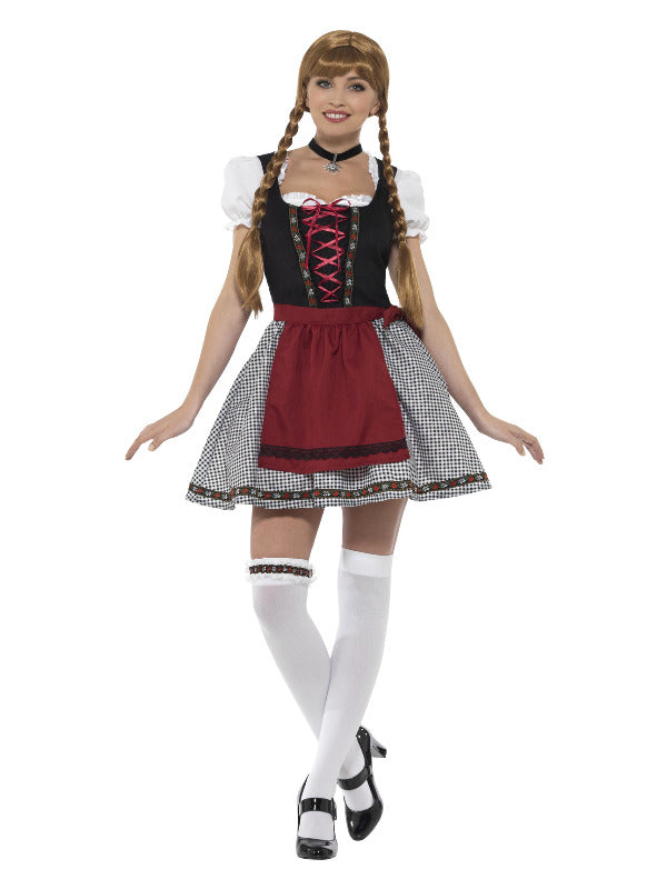 Flirty Fräulein Bavarian Costume, Black - 2