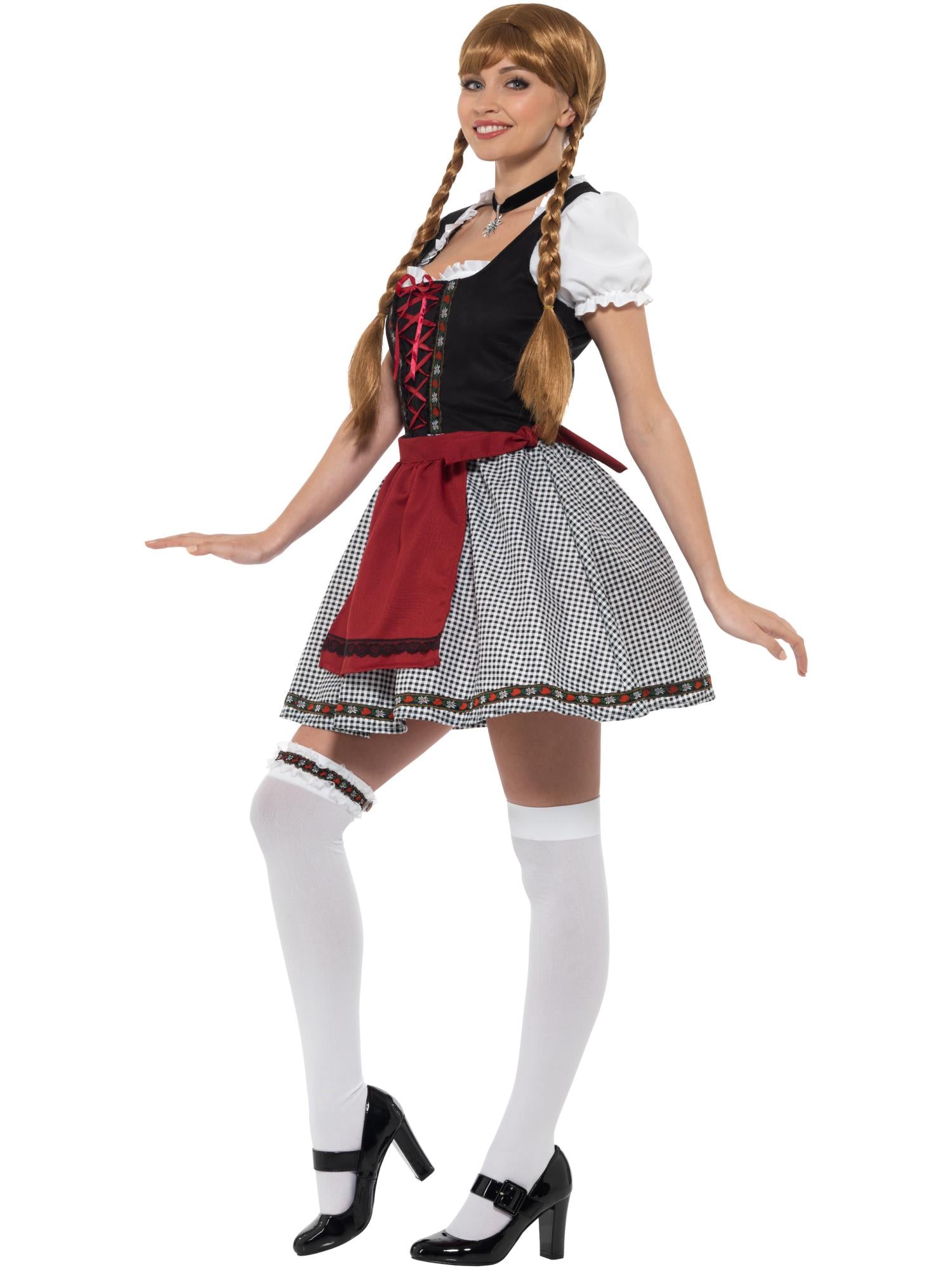 Flirty Fr?ulein Bavarian Costume, Black 3