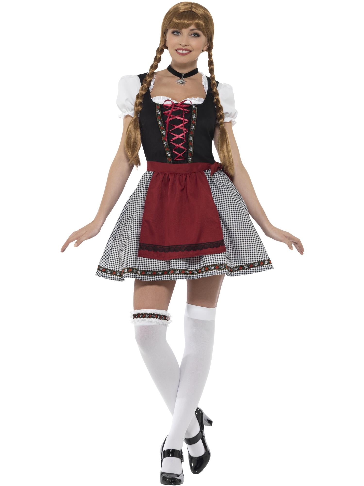 Flirty Fr?ulein Bavarian Costume, Black 1